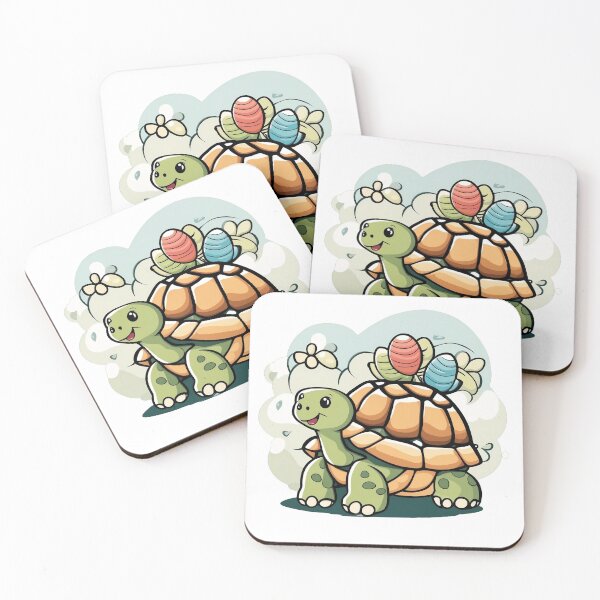 Item preview, Adorable Tortoise Cartoon Art Design Playful Animal Print designed and sold by comicc.