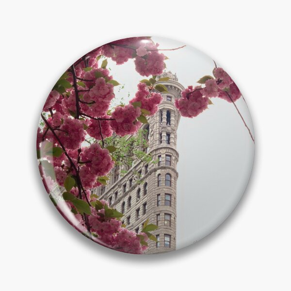 Item preview, Cherry Blossoms Framing Flatiron Building in New York City designed and sold by Jetsetting-W-US.