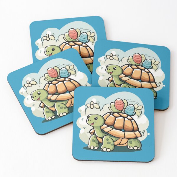 Item preview, Adorable Tortoise Cartoon Art Design Playful Animal Print designed and sold by comicc.