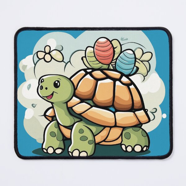 Item preview, Adorable Tortoise Cartoon Art Design Playful Animal Print designed and sold by comicc.