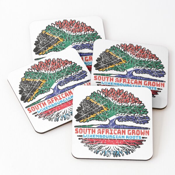 Item preview, Luxembourg Luxembourgian South African South Africa Tree Roots Flag designed and sold by FlagX.