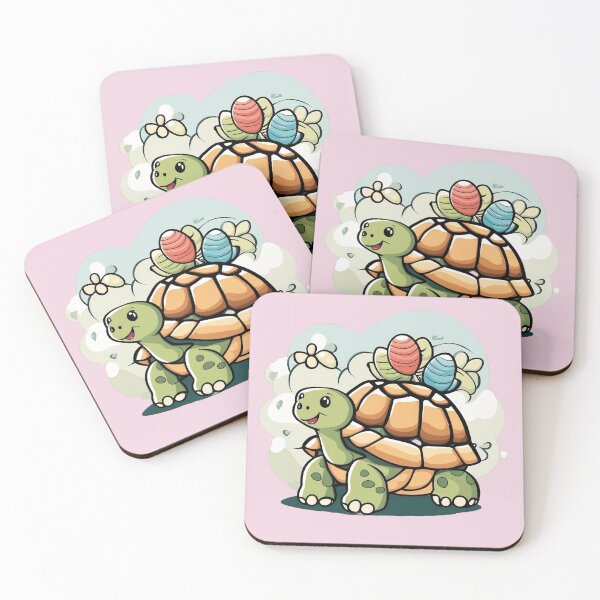 Item preview, Adorable Tortoise Cartoon Art Design Playful Animal Print designed and sold by comicc.