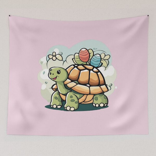 Item preview, Adorable Tortoise Cartoon Art Design Playful Animal Print designed and sold by comicc.