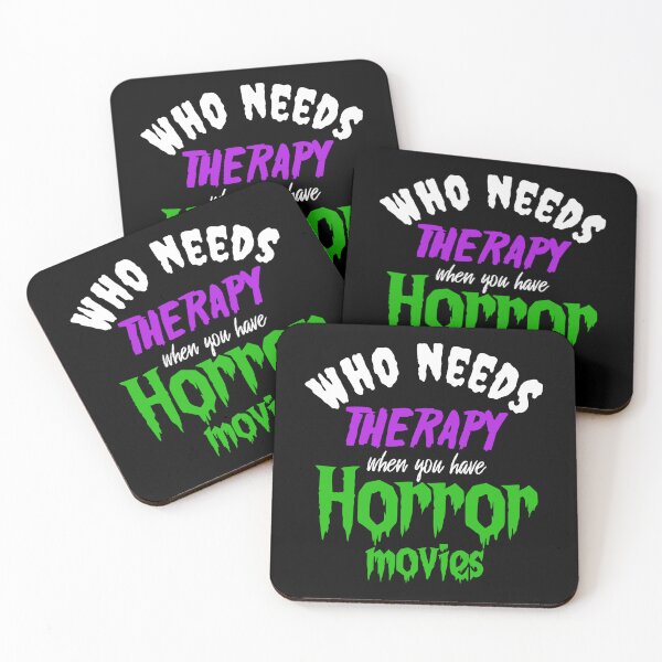 Item preview, Who needs therapy when you have Horror Movies designed and sold by CreepyBonfire.