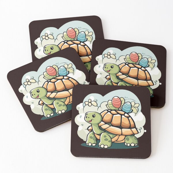 Item preview, Adorable Tortoise Cartoon Art Design Playful Animal Print designed and sold by comicc.