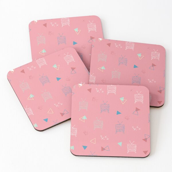 Item preview, Rockabilly Retro tvs and radios in pink and aqua. designed and sold by lcsmithdesigns.