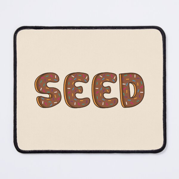 Item preview, Seed Word Shaped Like Chocolate Donuts designed and sold by ITCHAWAWAA.