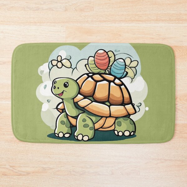 Item preview, Adorable Tortoise Cartoon Art Design Playful Animal Print designed and sold by comicc.