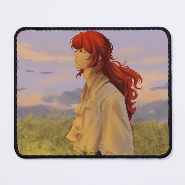 Item preview, Diluc standing in the middle of a meadow designed and sold by Geekylux.