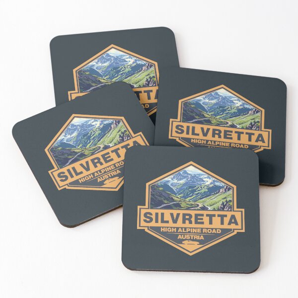 Item preview, Silvretta High Alpine Road Austria Travel Art Badge designed and sold by KrisSidDesigns.