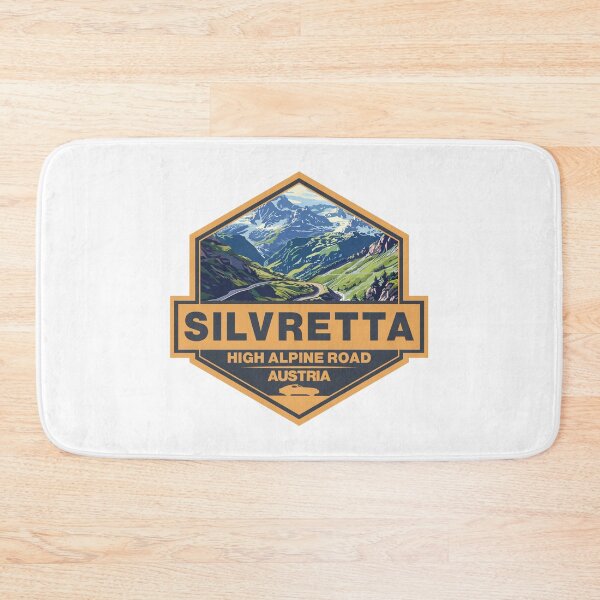 Item preview, Silvretta High Alpine Road Austria Travel Art Badge designed and sold by KrisSidDesigns.