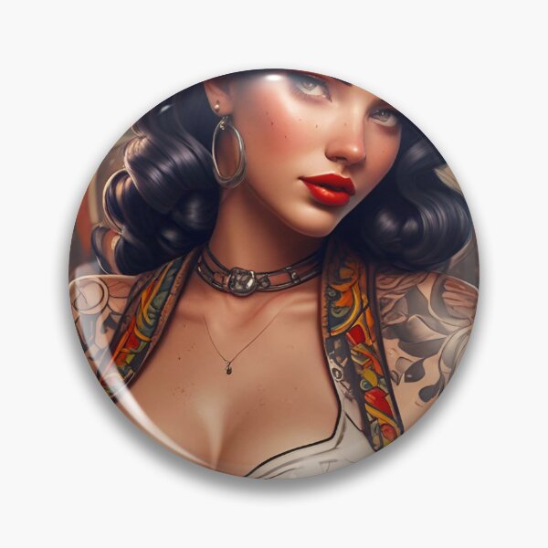Item preview, Tattooed Pinup Girl  designed and sold by MatrixTattoo.