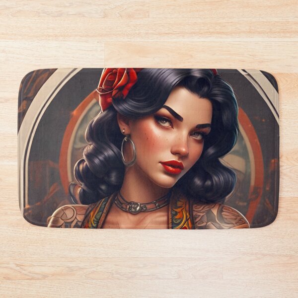 Item preview, Tattooed Pinup Girl designed and sold by MatrixTattoo.