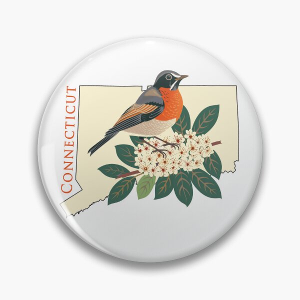 Item preview, Connecticut State Bird and Flower designed and sold by adventurehaven.