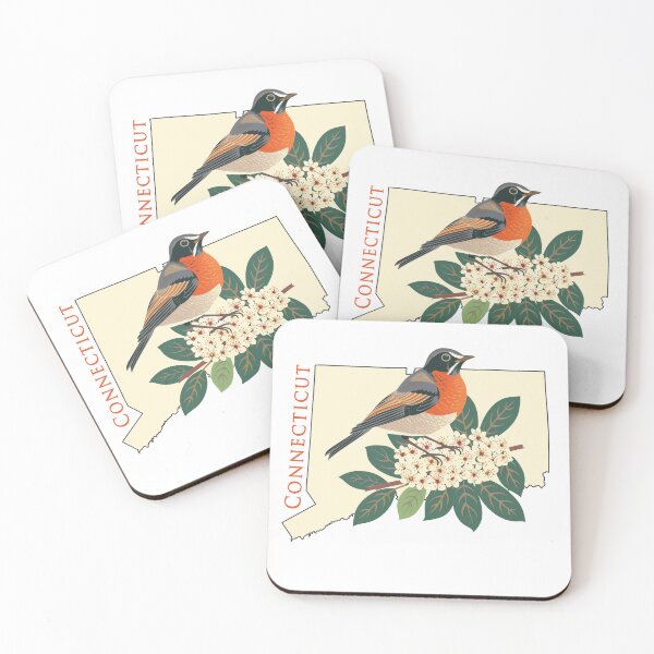 Item preview, Connecticut State Bird and Flower designed and sold by adventurehaven.