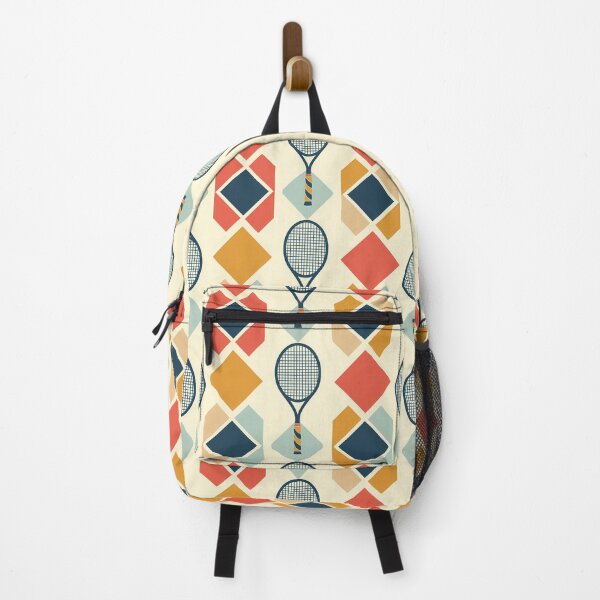 Item preview, Retro argyle pattern with tennis rackets designed and sold by EvieWoj.