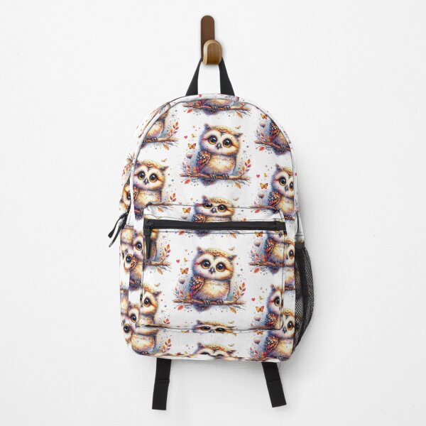 Item preview, Cute Adorable Colorful Autumn Owl Watercolor designed and sold by MaedK.