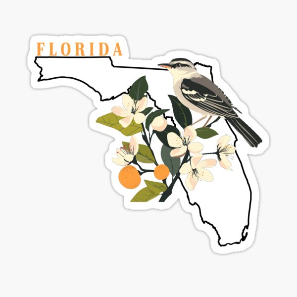 Item preview, Florida State Bird and Flower designed and sold by adventurehaven.