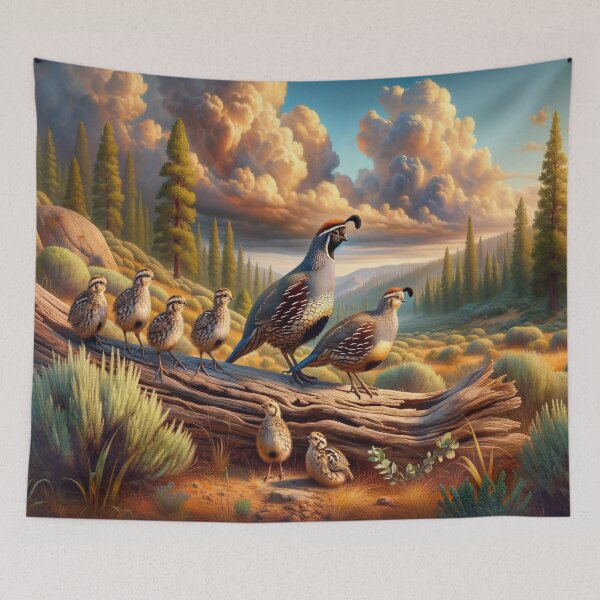 Item preview, California Quail Family designed and sold by M-Y-A-R-T-.