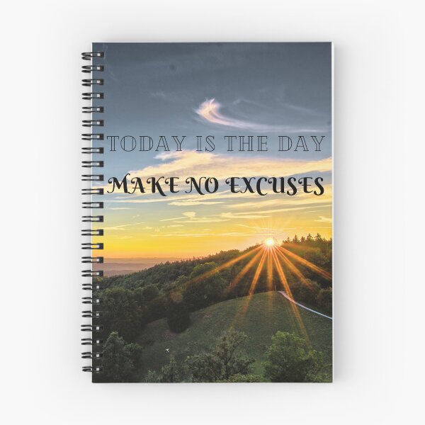 Item preview, Today Is the Day Make No Excuses Motivation designed and sold by ZCFitDesign.