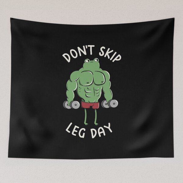 Item preview, Don't Skip Leg Day Funny Frog by Tobe Fonseca designed and sold by Tobe Fonseca®.