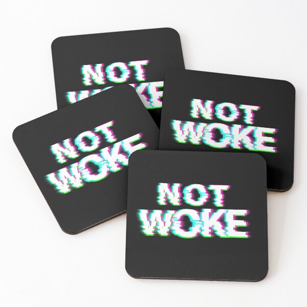 Item preview, not woke, woke designed and sold by FACELESS MONKEY.