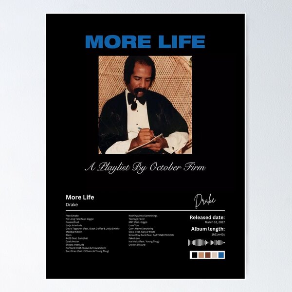 Amazon.co.jp: YELLOWV Drake Poster More Life アルバム カバー