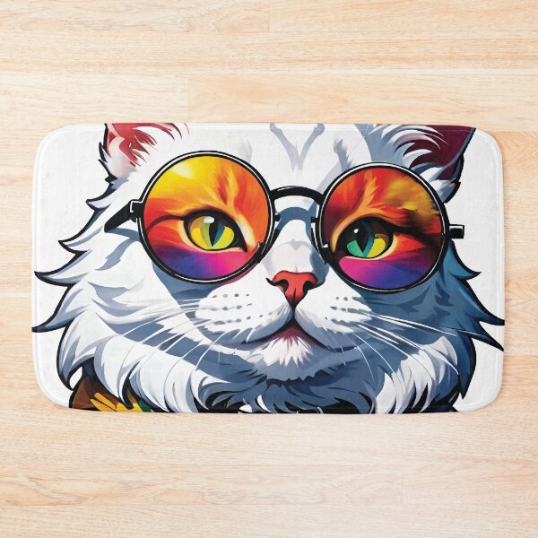 Item preview,  colourful cool cat designed and sold by kadryshop.