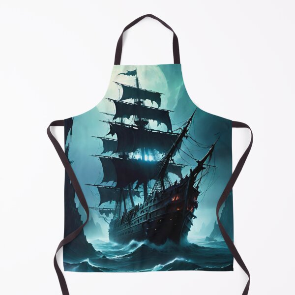 Item preview, ship, ghost, sailboat, sea designed and sold by DonnaBlankaArt.