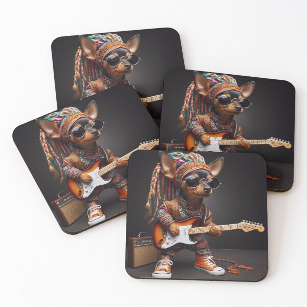 Item preview, Strumming Tails: Bohemian Beats with a Miniature Pinscher designed and sold by Ssevi.