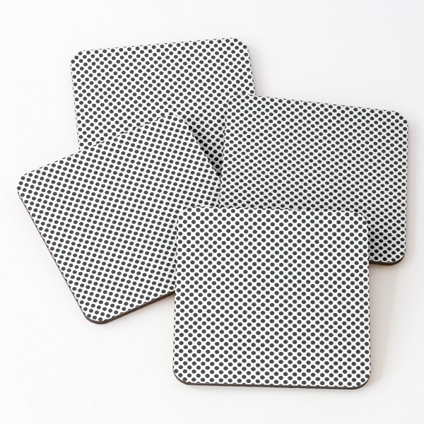 Item preview,  Black polka dots on a White background. designed and sold by My-fake-places.