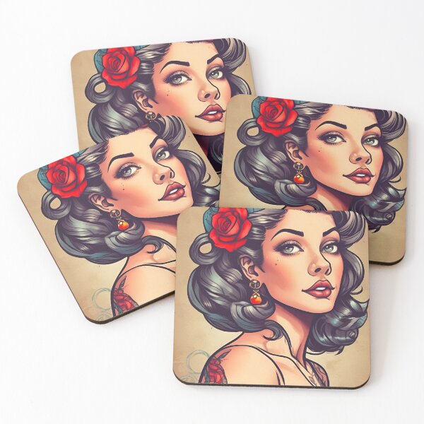 Item preview, Pinup Girl Tattoo  designed and sold by MatrixTattoo.