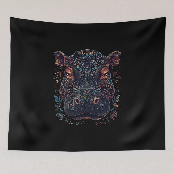 Item preview, Stylized Hippo designed and sold by HarmonyTheKoala.