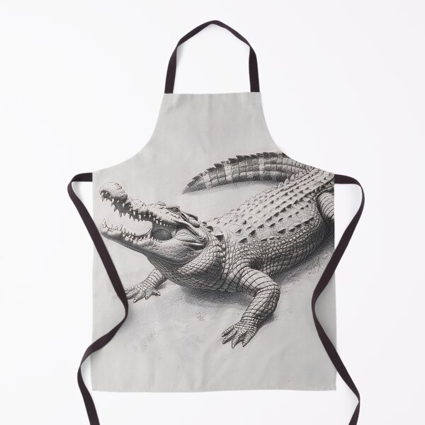 Item preview, Black and white Crocodile drawing designed and sold by Pencil-Art.