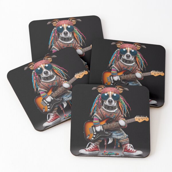 Item preview, Rockstar Jack Russell - Canine Guitar Hero designed and sold by Ssevi.