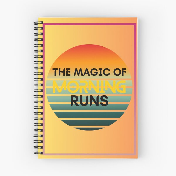 Item preview, The Magic Of Morning Runs Running Inspiration designed and sold by ZCFitDesign.