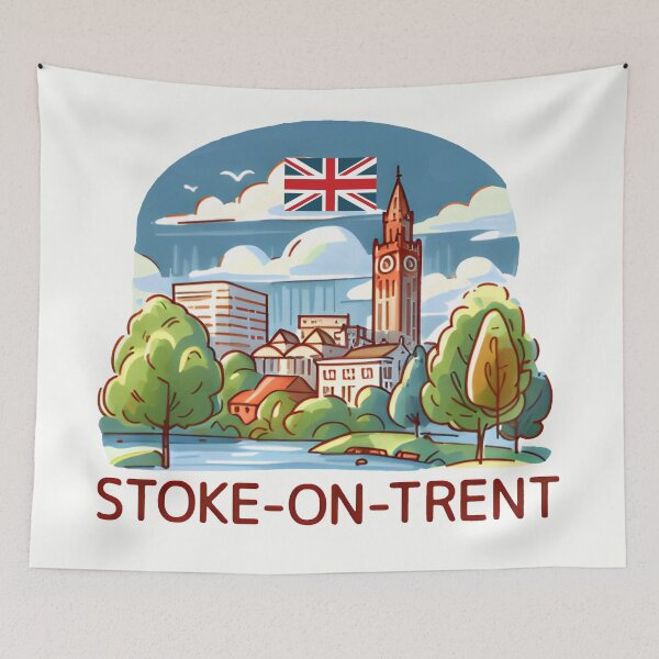 Item preview, Stoke-On-Trent England UK  designed and sold by WanderlustCoCo.