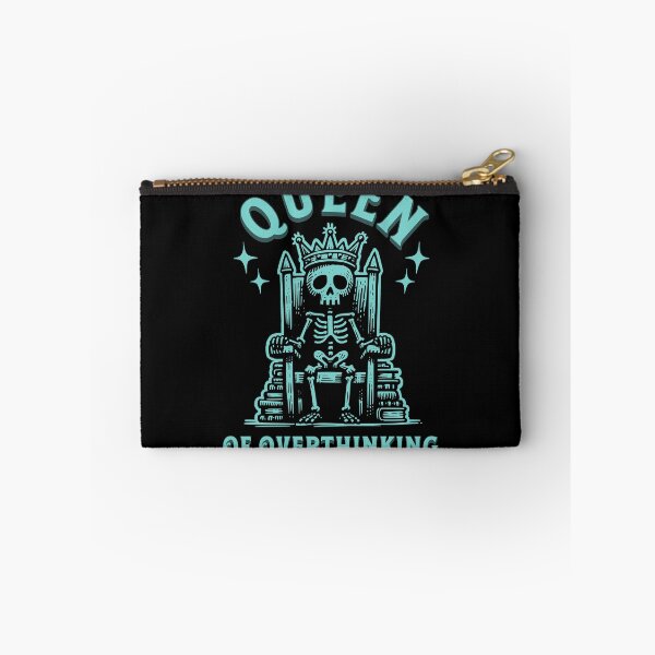 Item preview, Queen Of Overthinking Sarcastic Skeleton Humor Gift  designed and sold by InkyGenies.