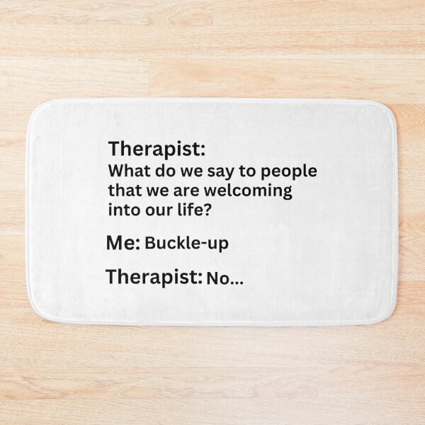 Item preview, Funny "Buckle-up" Therapy Meme designed and sold by Travelslightly.