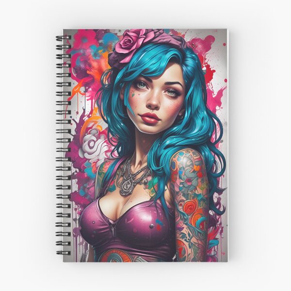 Item preview, Tattooed pinup  designed and sold by MatrixTattoo.