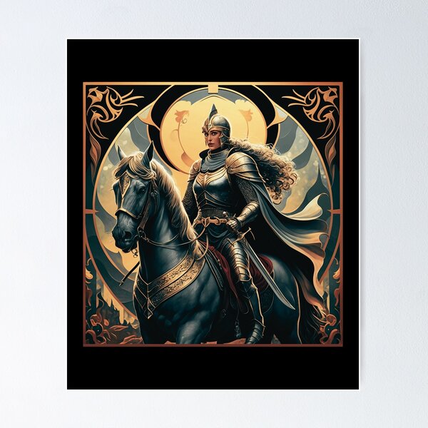 Item preview, Female Knight on a Horse designed and sold by Mirabilum.