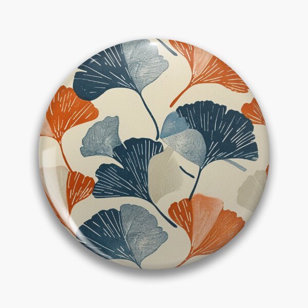 Item preview, Orange and Blue Ginkgo designed and sold by trsander.