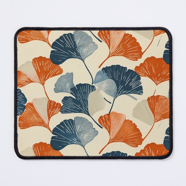 Item preview, Orange and Blue Ginkgo designed and sold by trsander.