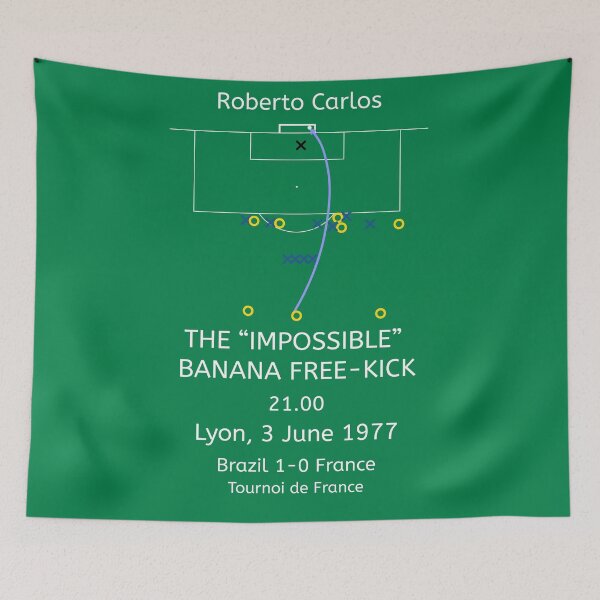 Item preview, Roberto Carlos Impossible Banana Free-Kick designed and sold by ICsIcons.
