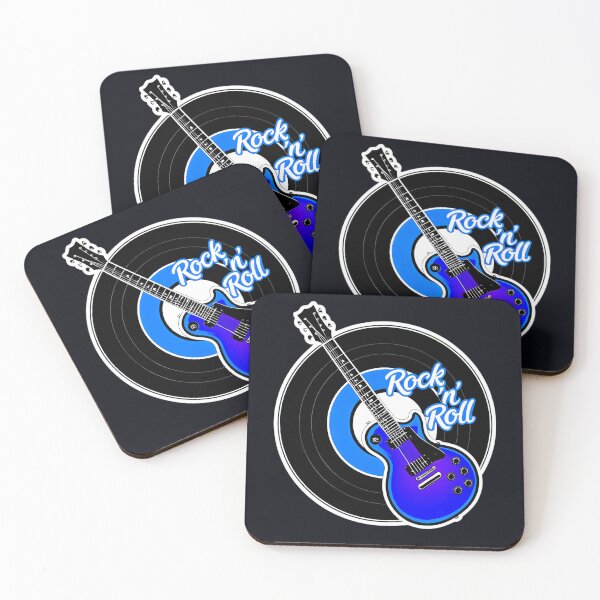 Item preview, Rock 'n' Roll Lover Vinyl Record And Electric Guitar Logo designed and sold by TheArtOfPat.