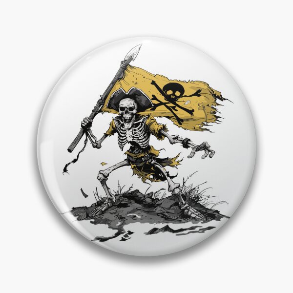 Item preview, Skeleton Pirate | Haunted Pirate Art | Skull and Crossbones Illustration designed and sold by Petru&Myself.
