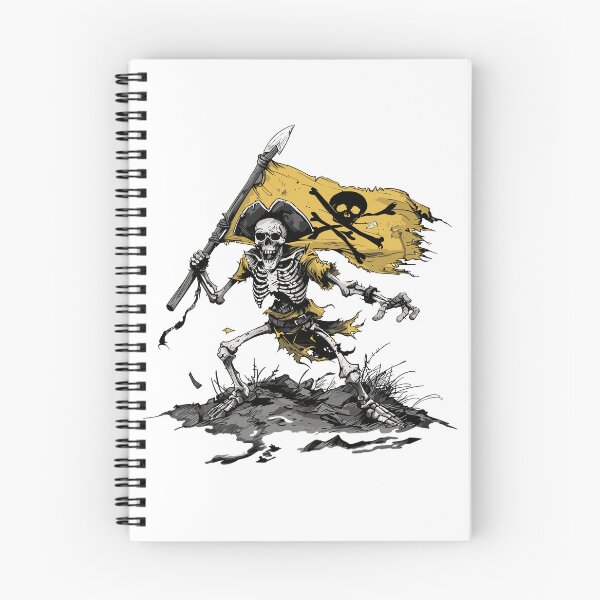 Item preview, Skeleton Pirate | Haunted Pirate Art | Skull and Crossbones Illustration designed and sold by Petru&Myself.