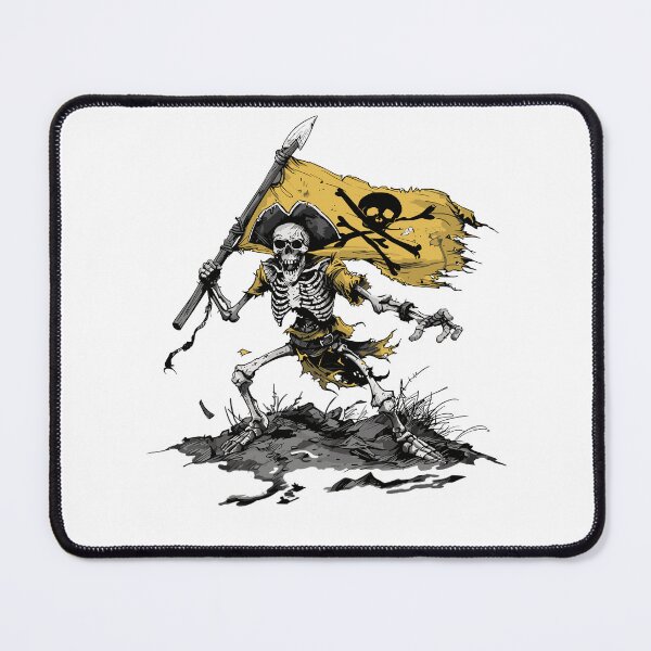 Item preview, Skeleton Pirate | Haunted Pirate Art | Skull and Crossbones Illustration designed and sold by Petru&Myself.