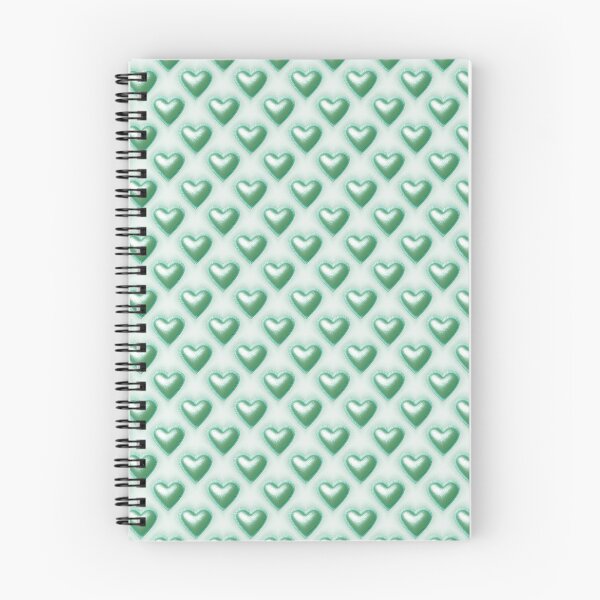 Item preview, Green and silver Shiny 3D  hearts pattern designed and sold by My-fake-places.