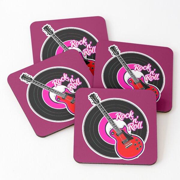 Item preview, Rock 'n' Roll Lover Vinyl Record And Electric Guitar Logo designed and sold by TheArtOfPat.